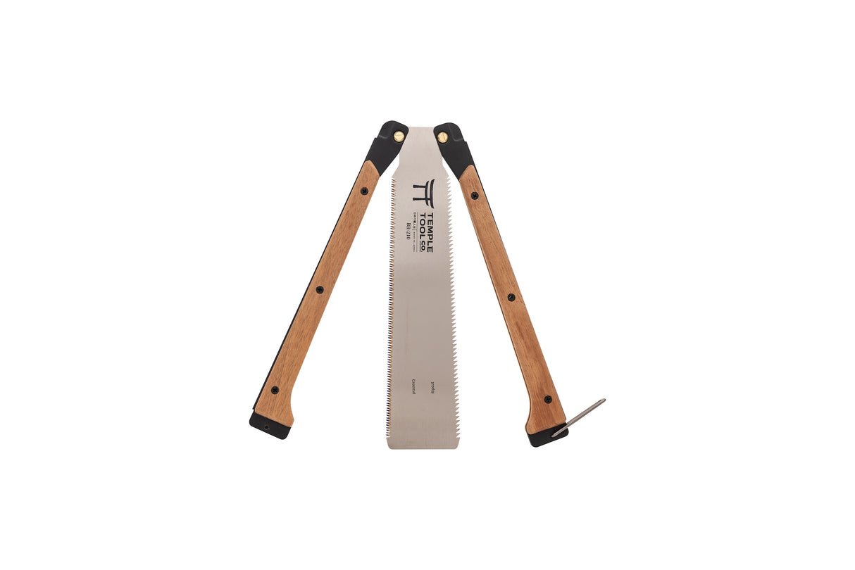 Temple Tool Co Japanese Folding Butterfly Saw | Rip-Cut & Crosscut | 210mm