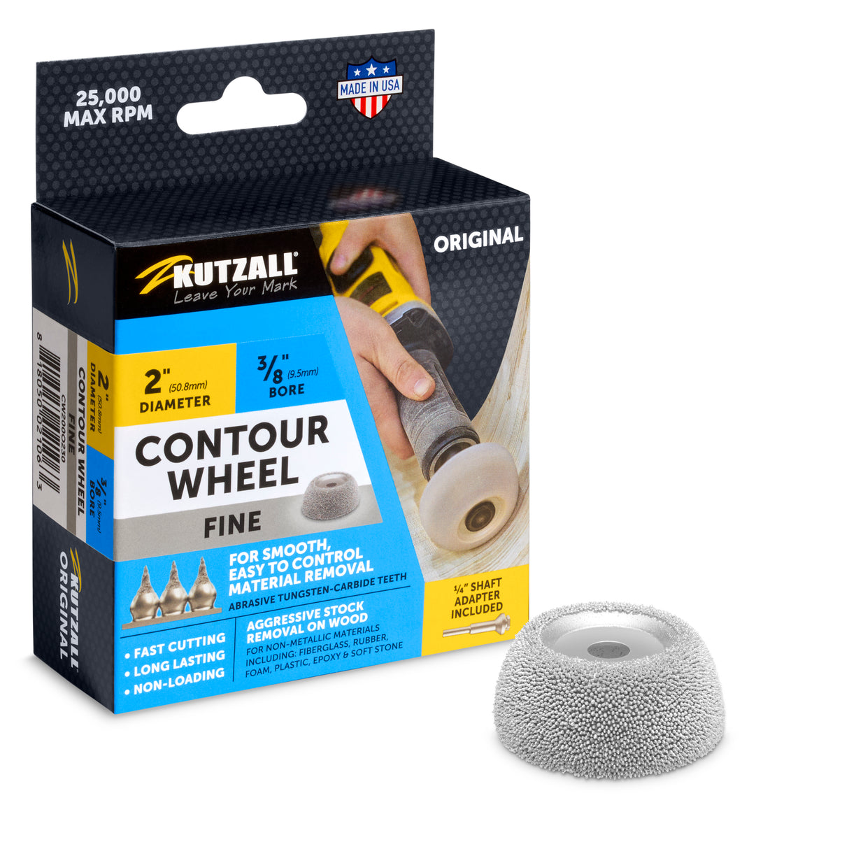 Kutzall 2" Contour Wheel - 3/8" Bore