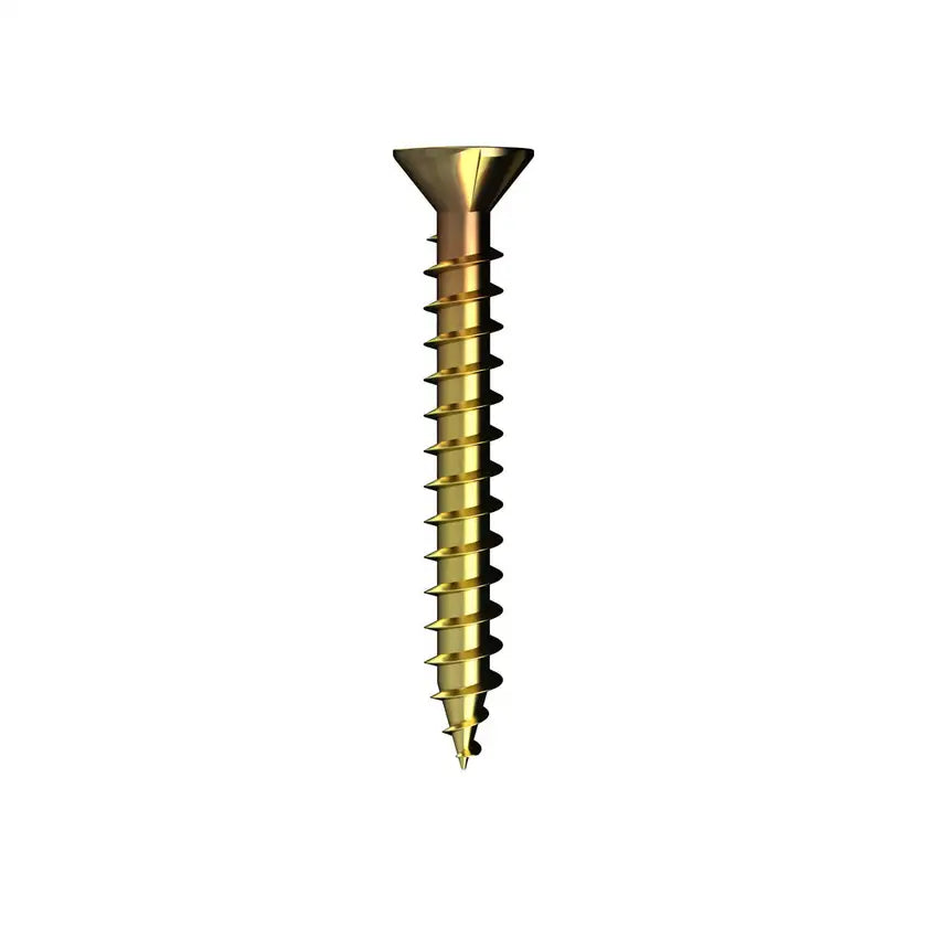 Bremick™ 10G Chipboard Screws Yellow Zinc PH2