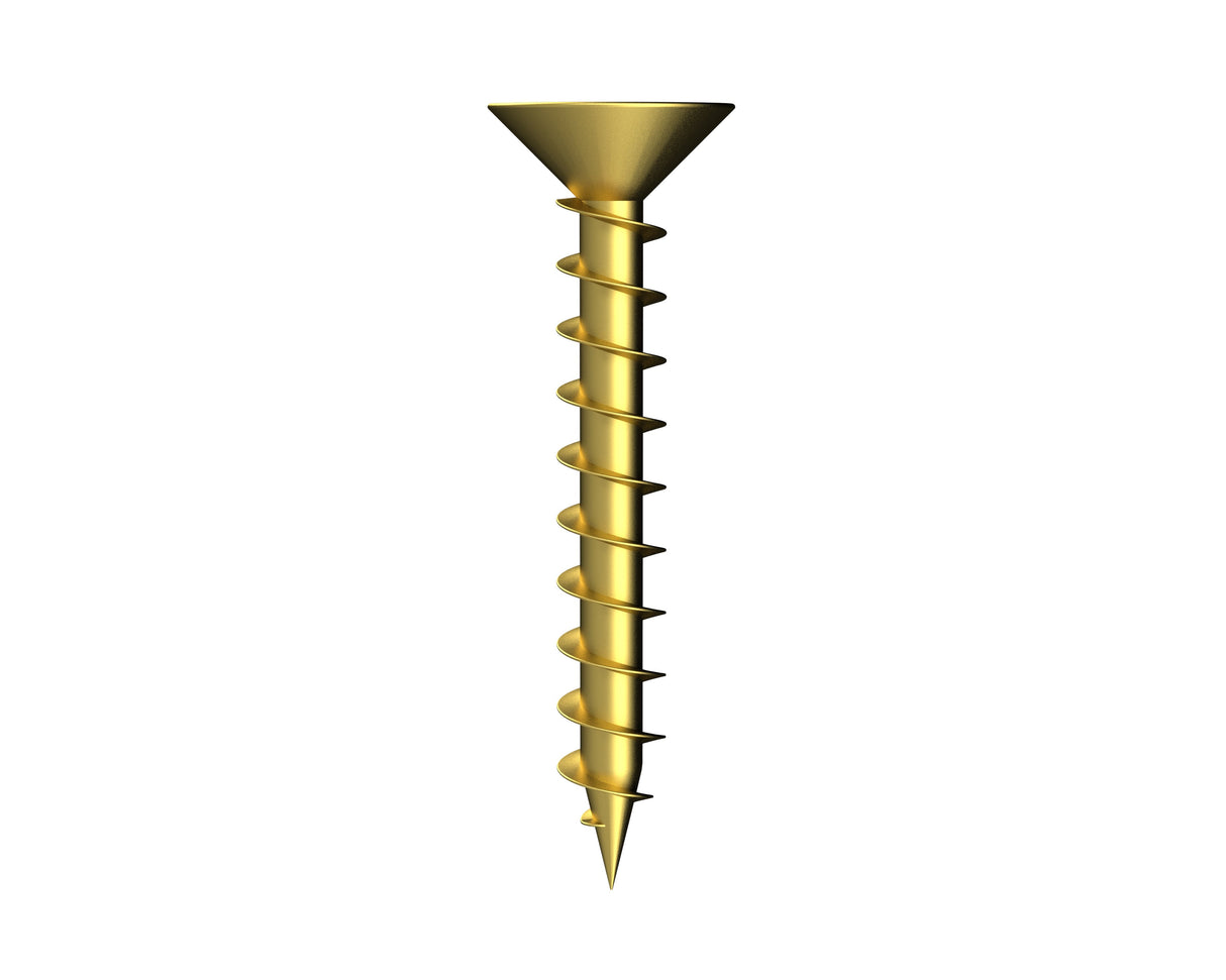 Bremick™ 10G Long Thread Hinge Screws Brass PH2