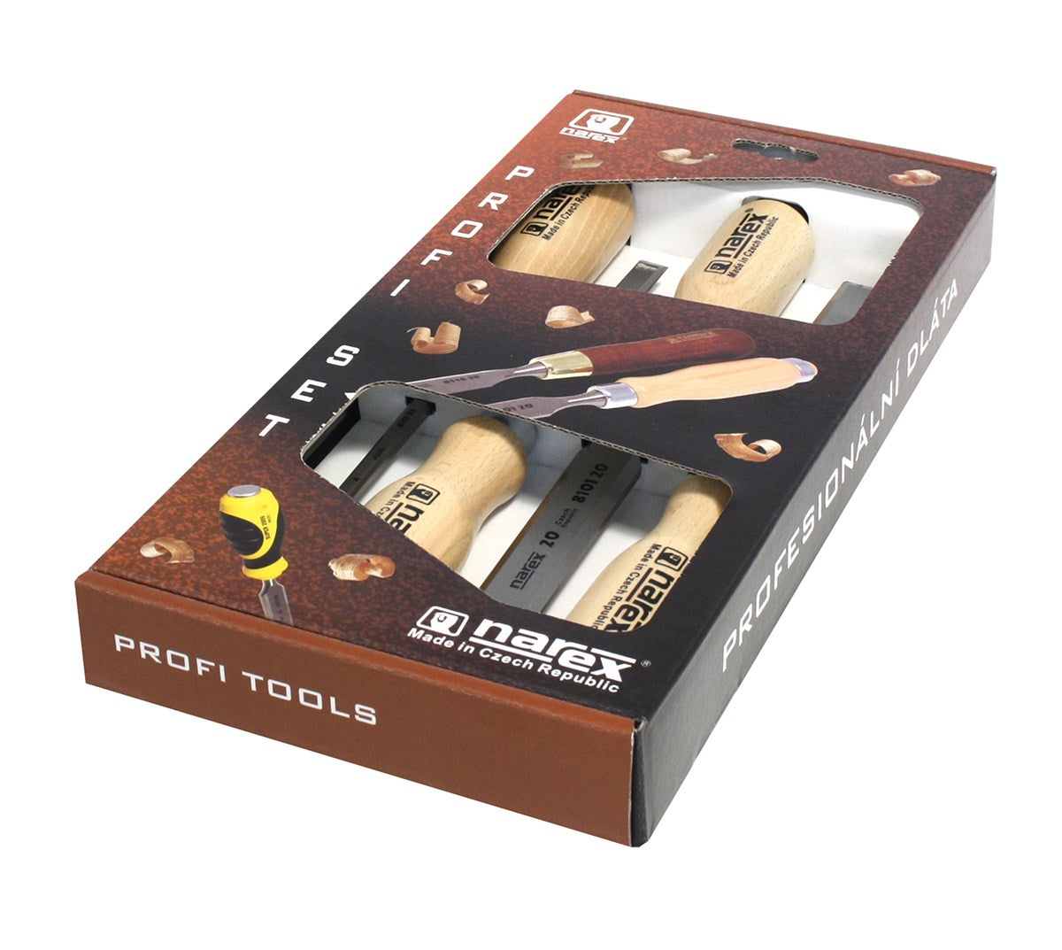 Narex Wood Line PROFI Bevel Edge Cabinet Chisels - Set of 4