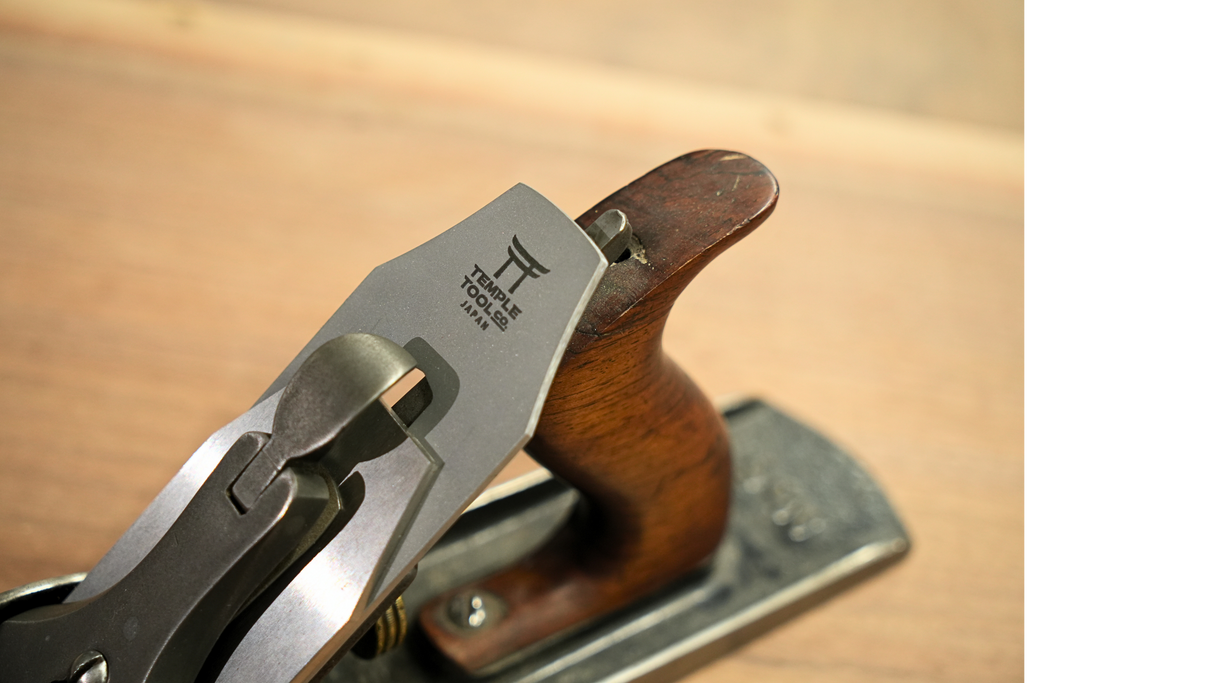Temple Tool Co Japanese Replacement Hand Plane Blade | Blue Paper Steel | No. 4 & No. 5
