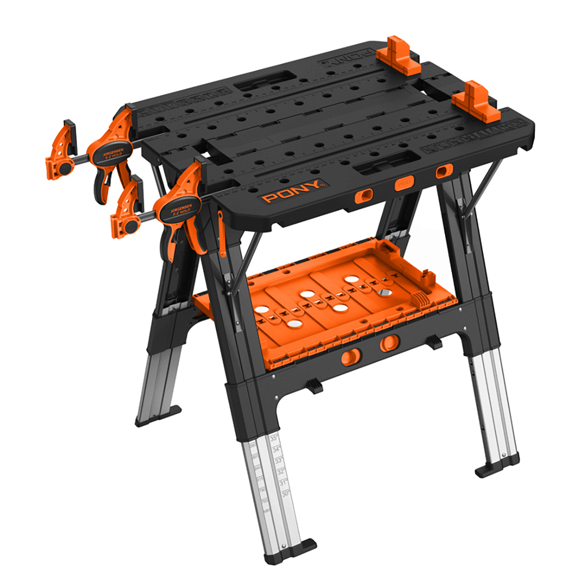 Pony Jorgensen 2-IN-1 Clamping Worktable and Sawhorse