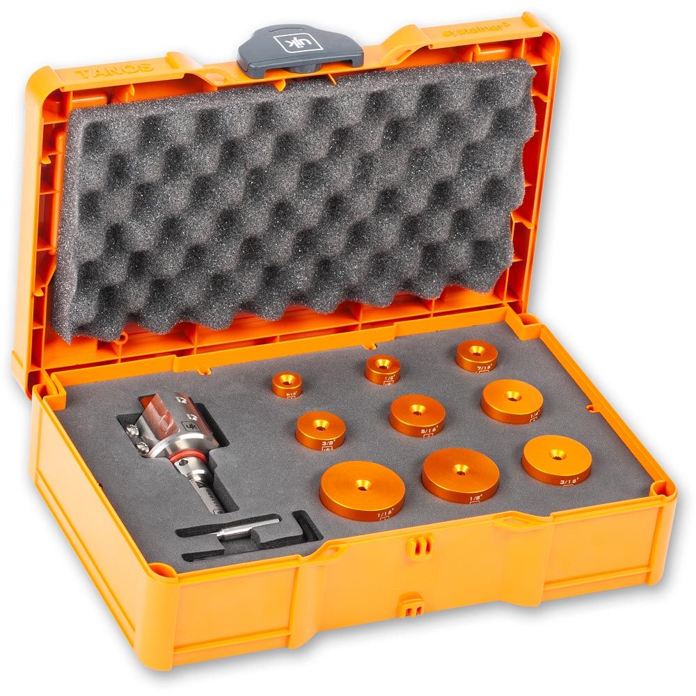 UJK Two Wing Rebate Cutter Metric Collar Set - 1/2" Shank