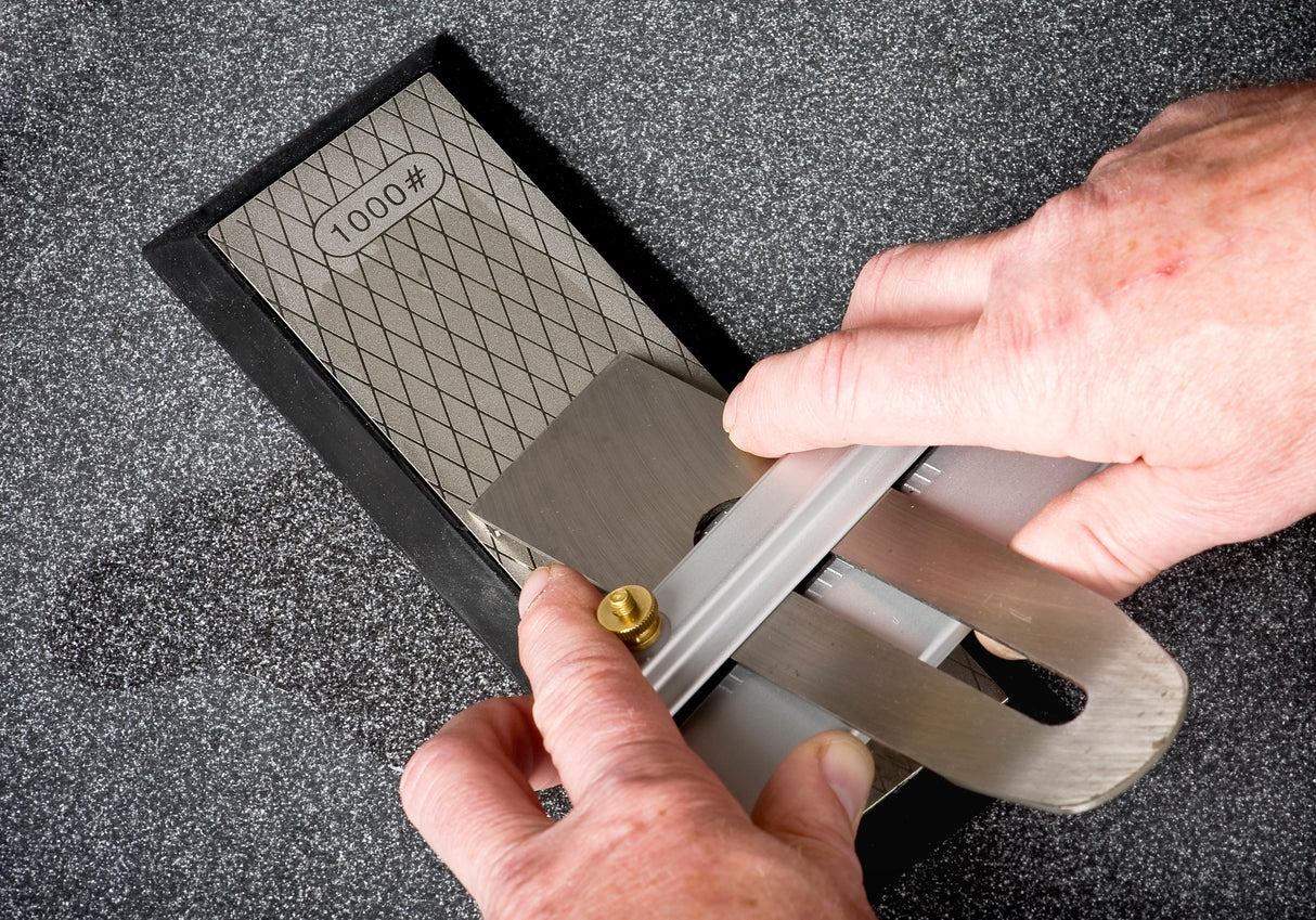 Diamond Sharpening Stone With Rubber Stand