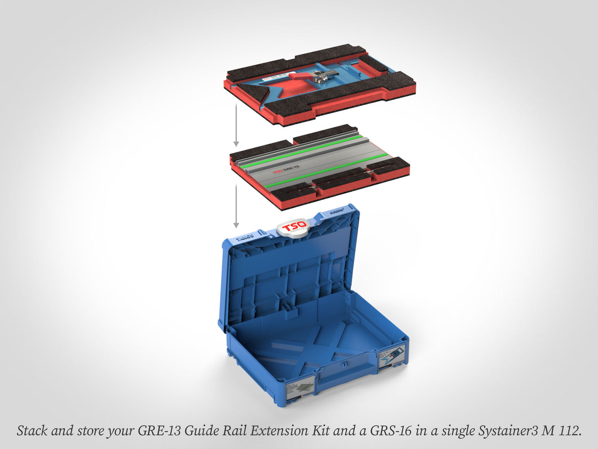 TSO Products Systainer Foam Insert Set for GRE-13 Guide Rail Extension and GRS-16 Guide Rail Squares