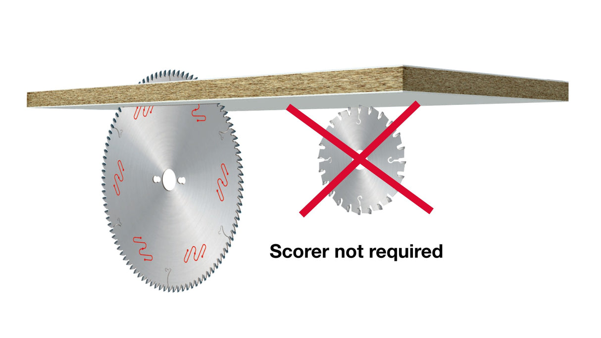 Freud Industrial Two Sided Melamine Cut Off Circular Saw Blade - 160mm Diameter - 48 Tooth - 20mm Bore - LU3A 0002