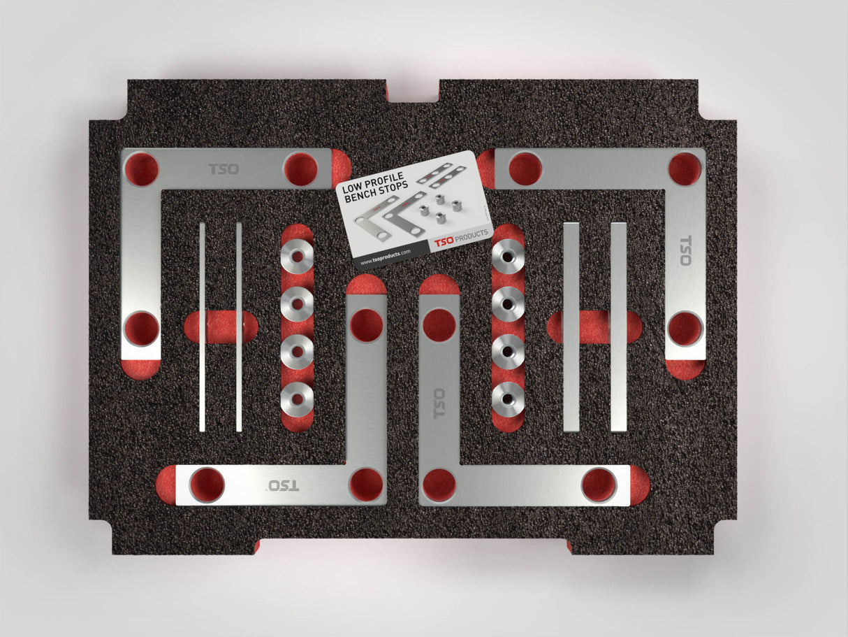 TSO Products Complete Bench Stop Bundle (Ultra Low & Low Profile Stops)