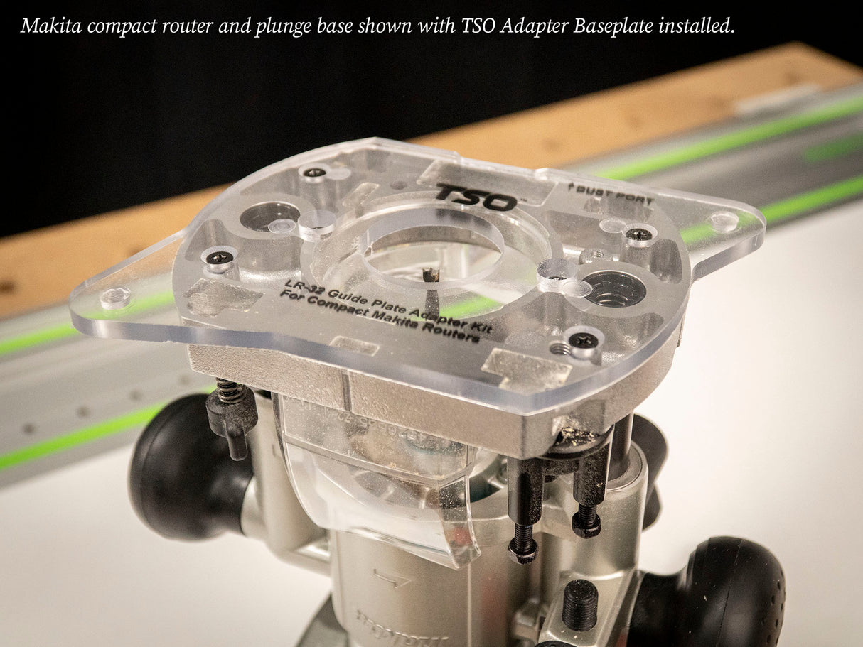 TSO Products LR 32 Guide Plate Adapter Kit for Makita Compact Routers