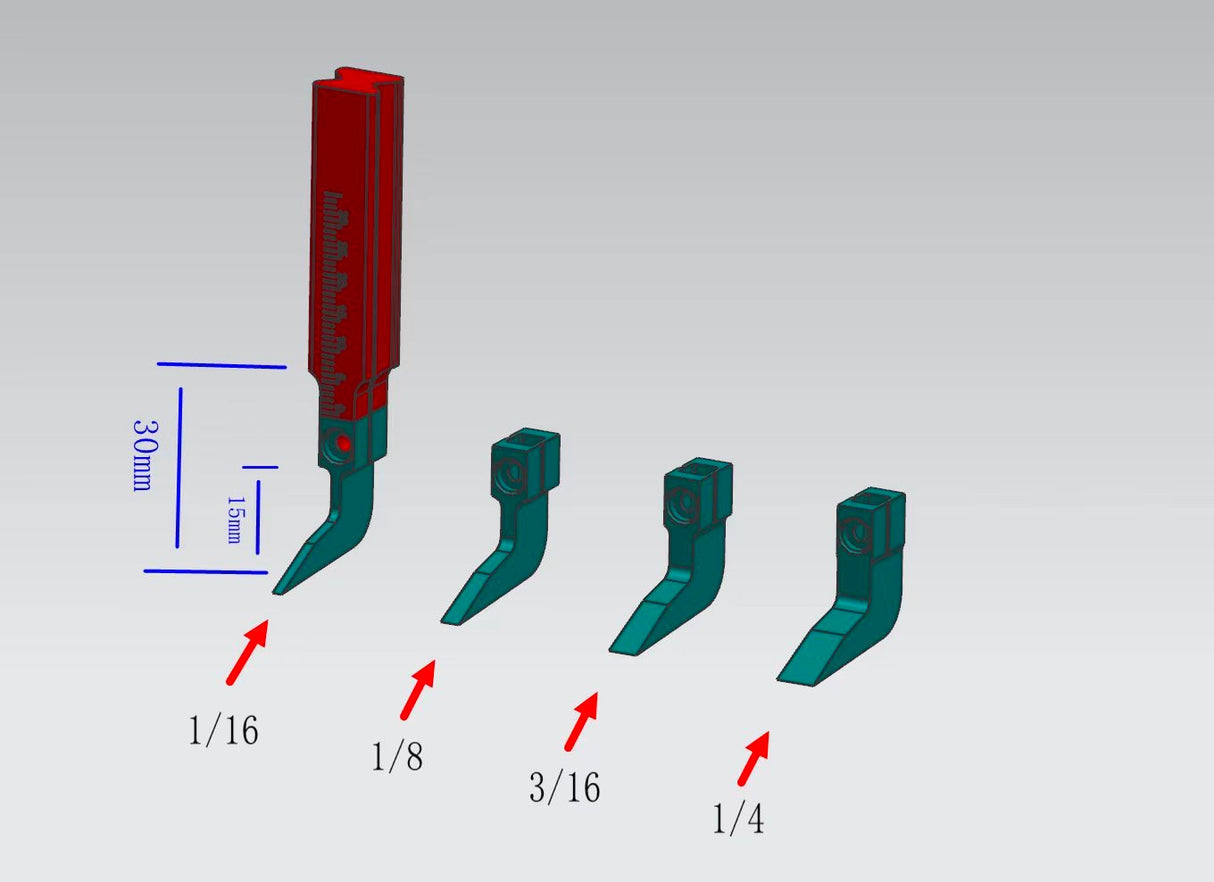 Narrow Blades To Suit Pro Router Plane KM-17 - By Hongdui Tools/Katz-Moses