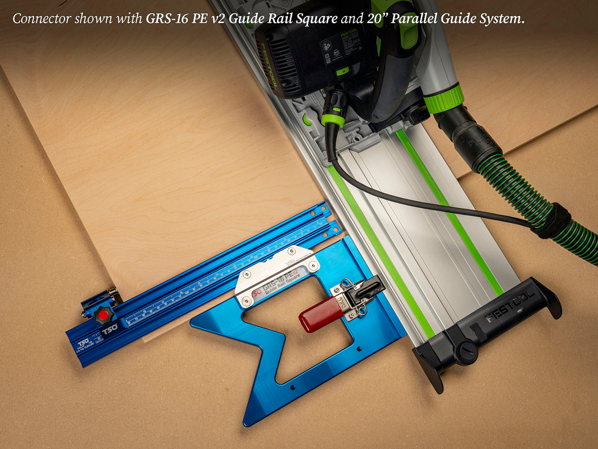TSO Products Guide Rail Square Connector for TSO Parallel Guide System Gen 2