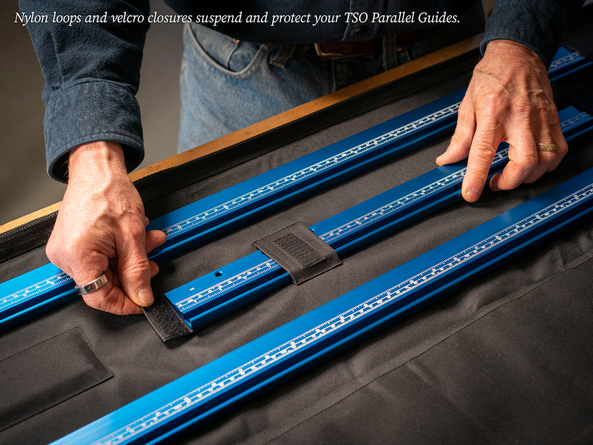 TSO Products Padded Storage Bag for Parallel Guides & Guide Rails Up to 55" (139cm)