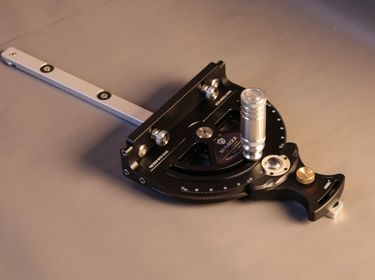 Precision Mitre Gauge Suits Standard Mitre Gauge Slots - By Hongdui Tools