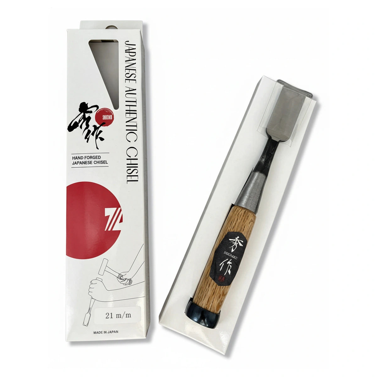 Shusaku Japanese Oire Chisels - Red Oak Handles