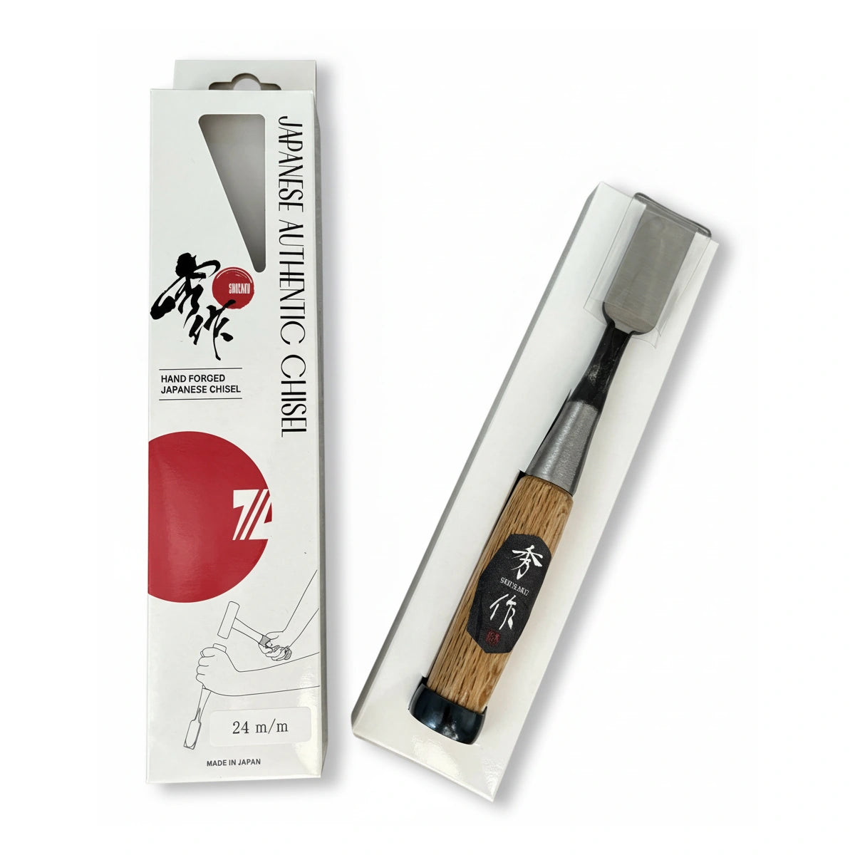 Shusaku Japanese Oire Chisels - Red Oak Handles