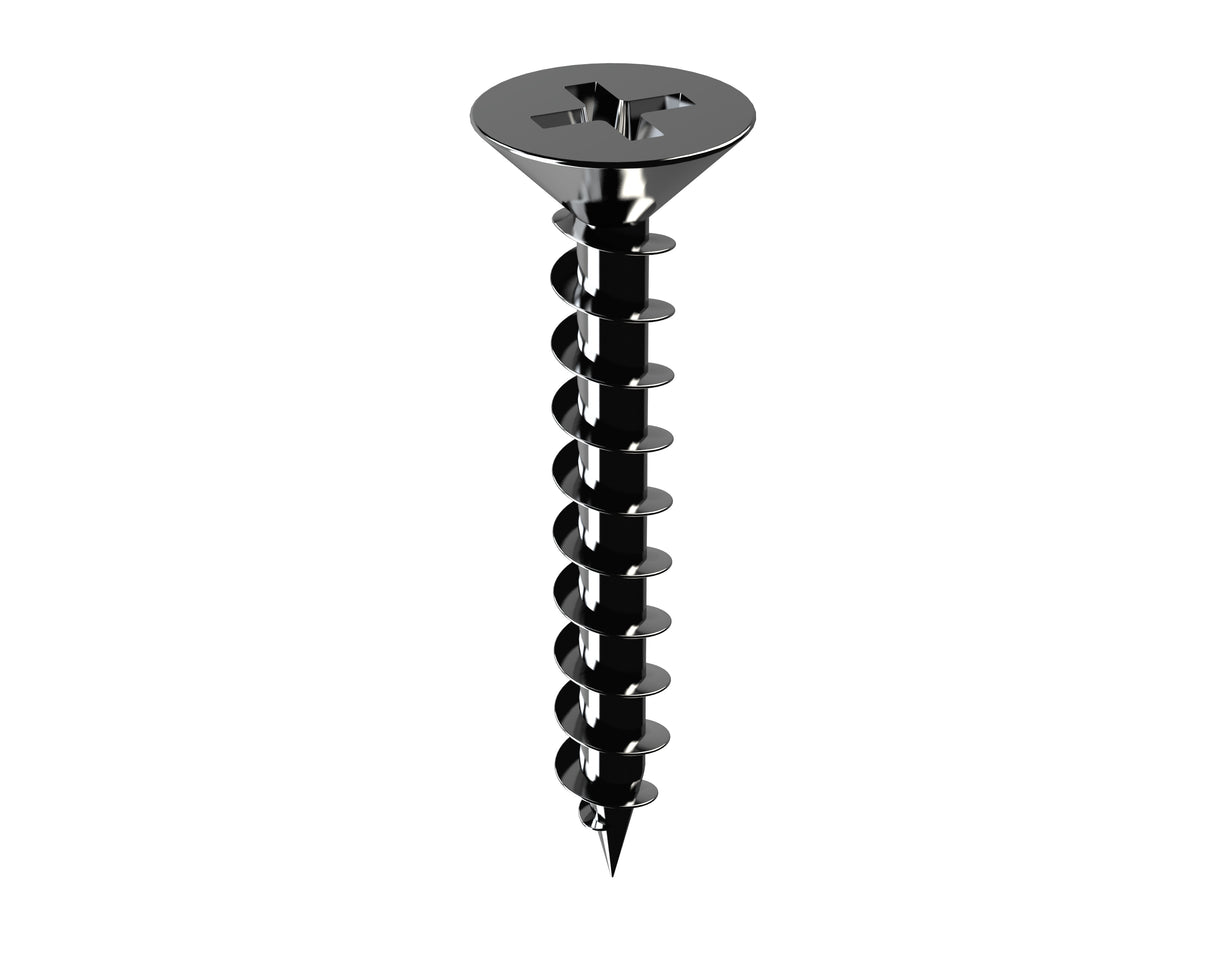 Bremick™ 8G Long Thread Hinge Screws Chrome PH2
