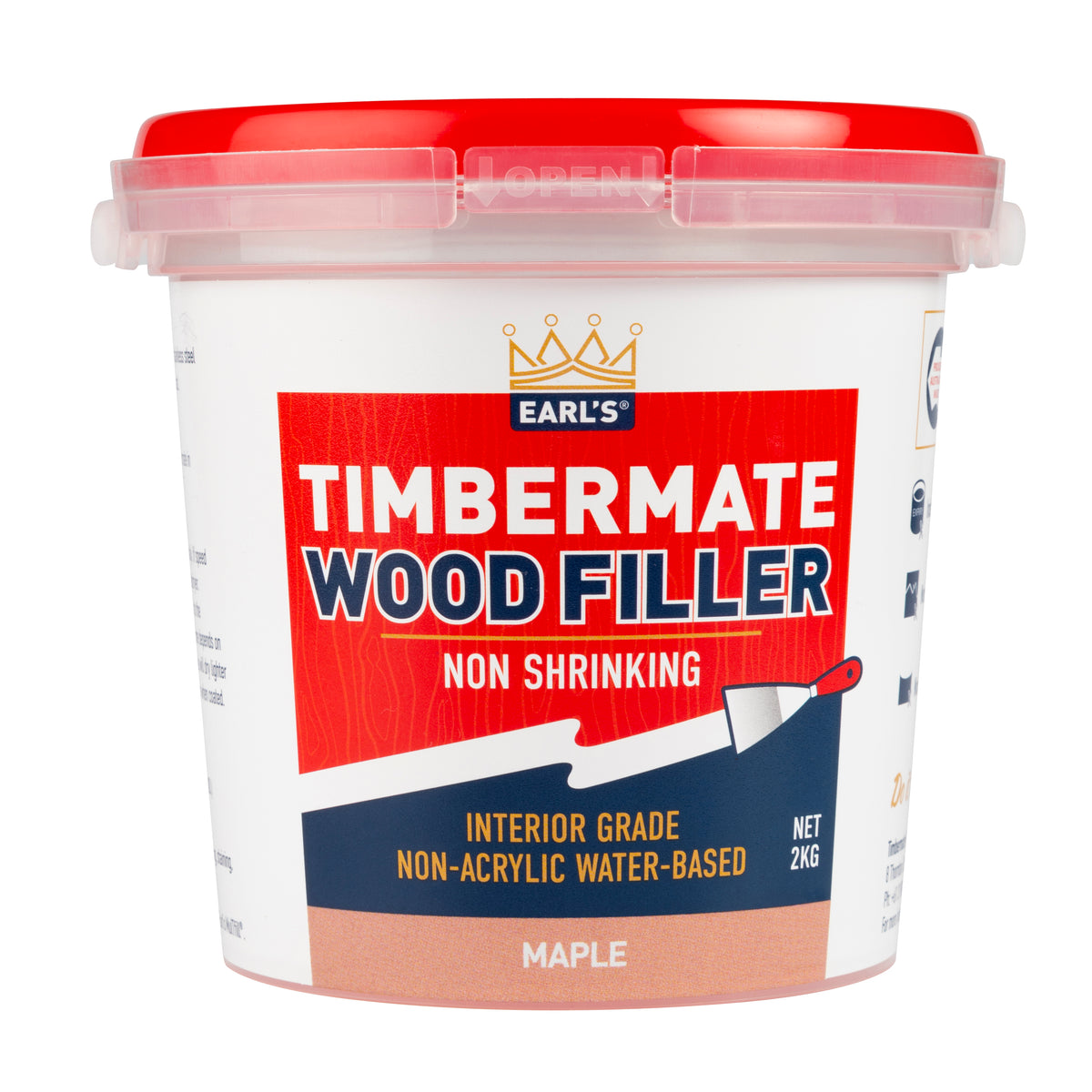 Earl's Timbermate Wood Filler Putty 2kg