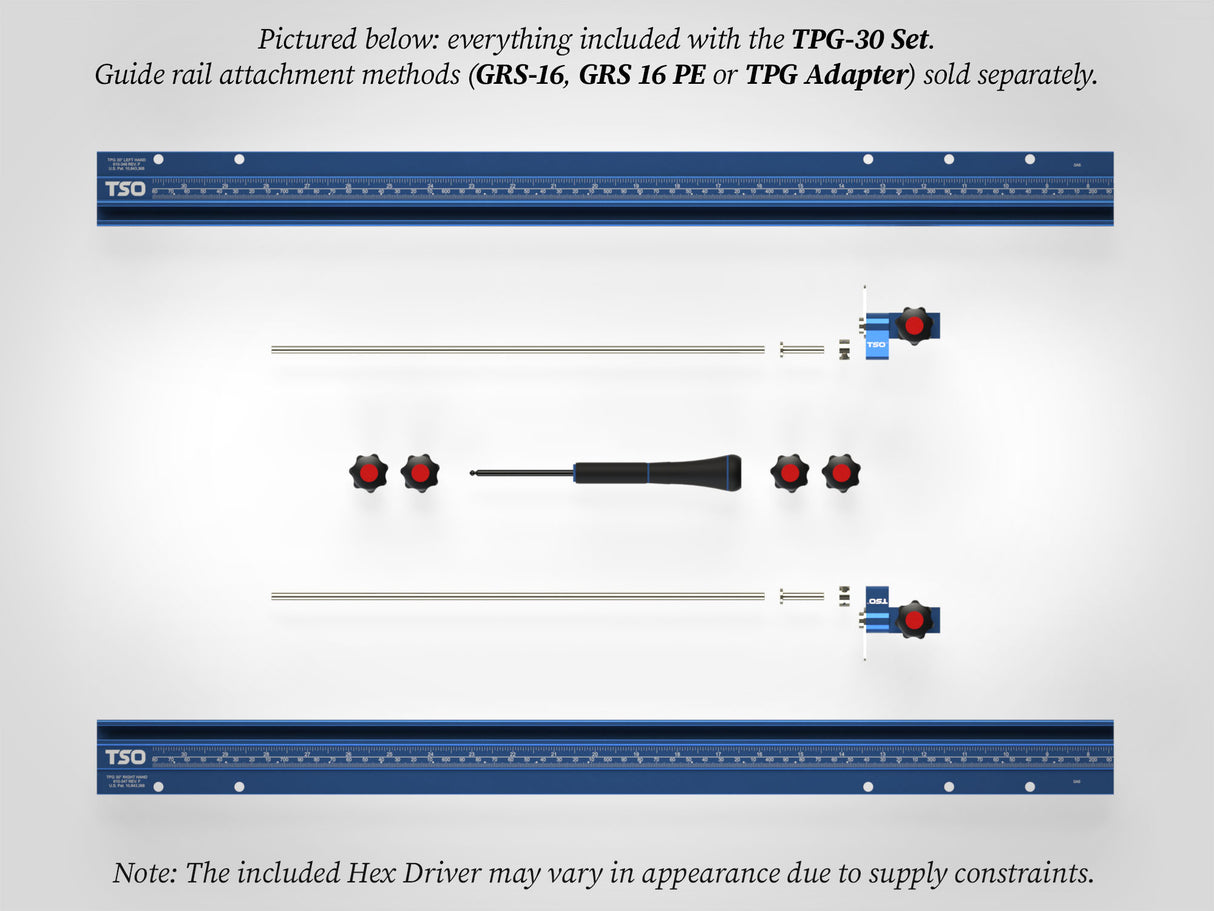 TSO Products 30"/762mm TPG Parallel Guide System - TPG-30 Set