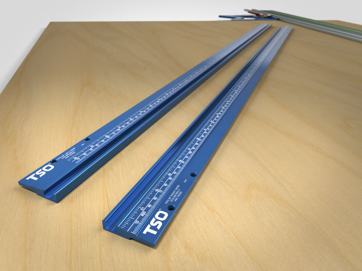 TSO Products 50"/1270mm T-Tracks for TPG Parallel Guide System (Tracks Only)