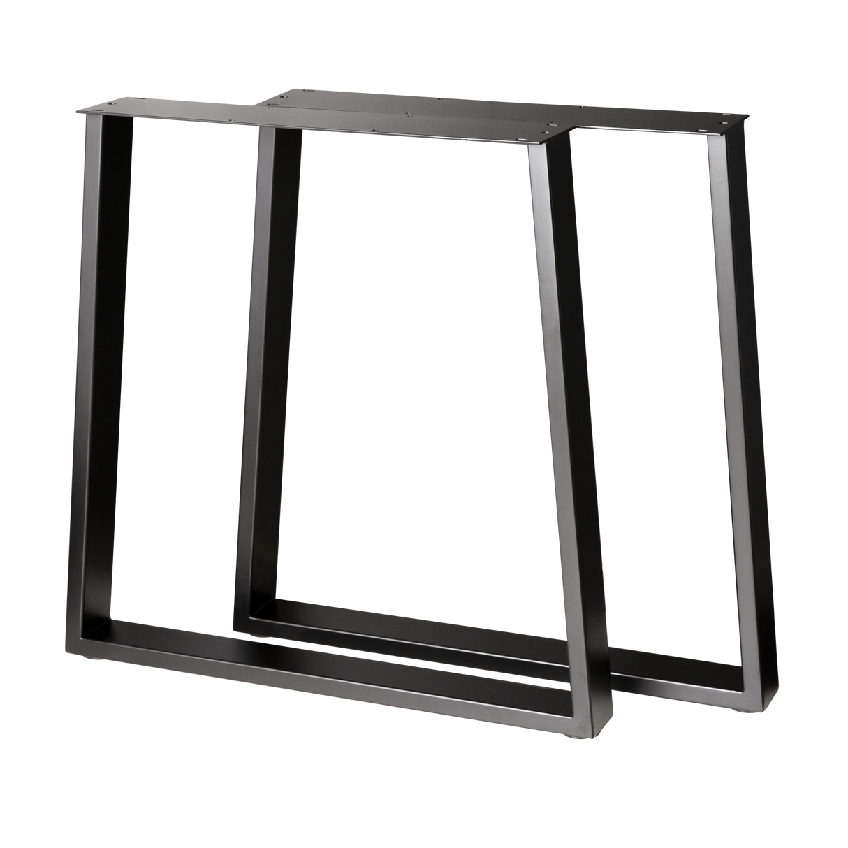 Trapezoid Dining Table Legs Wide Bottom 710x580x710mm - 75x25mm