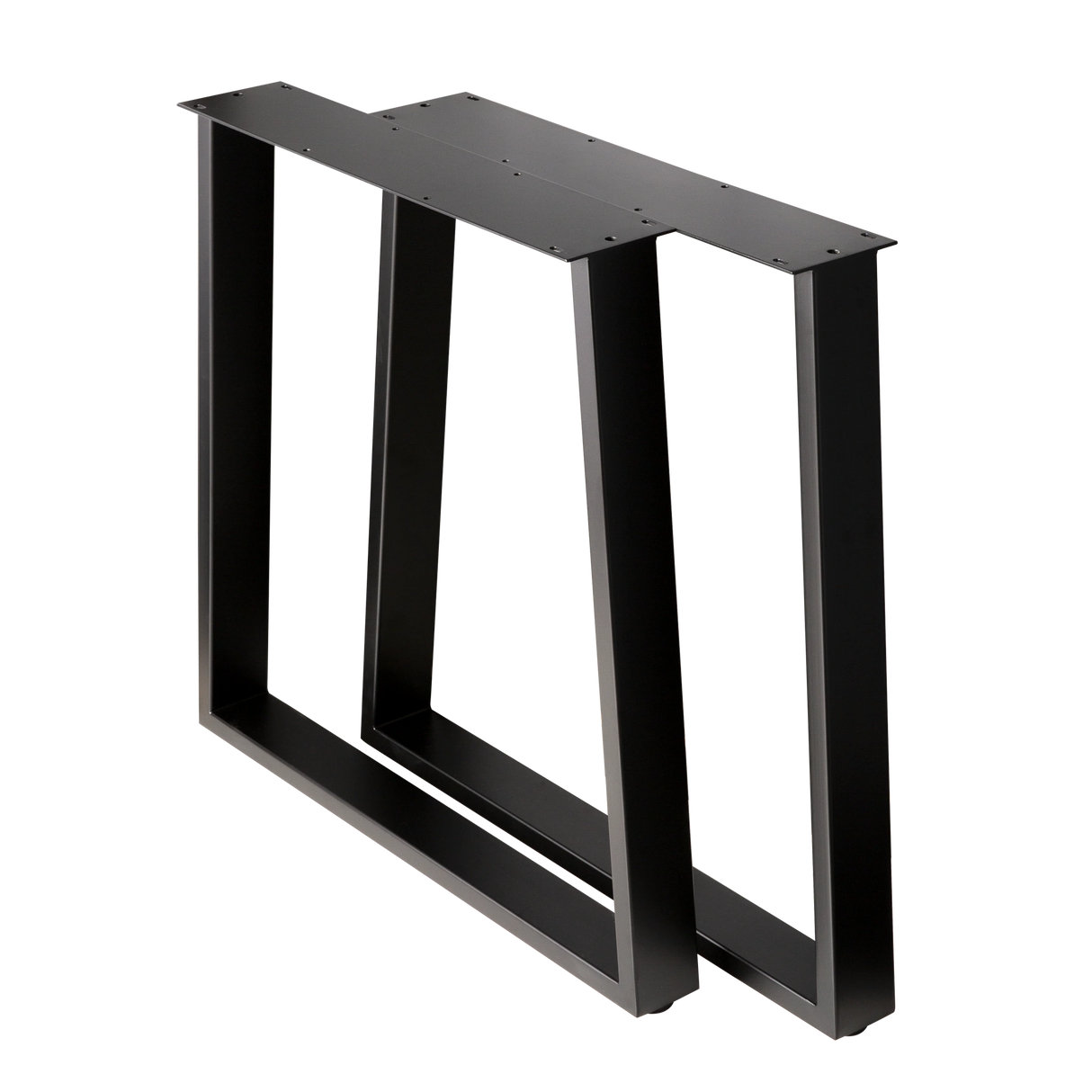 Trapezoid Dining Table Legs Wide Bottom 710x580x710mm - 75x25mm