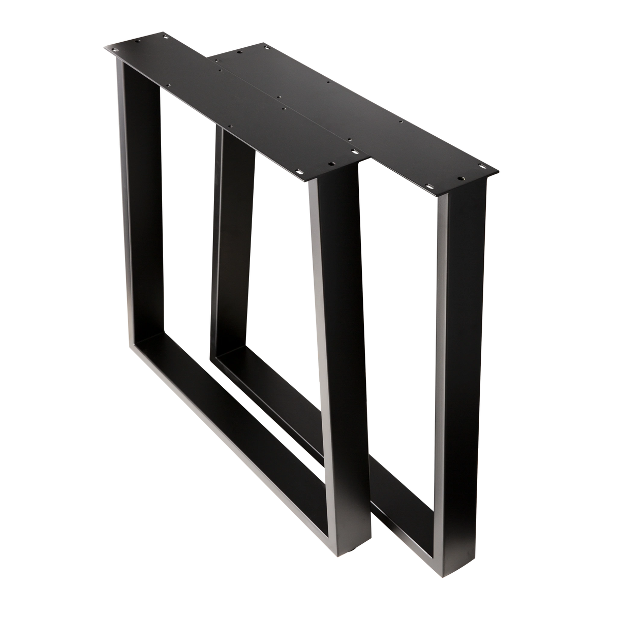 Trapezoid Dining Table Legs Wide Bottom 710x580x710mm - 75x25mm