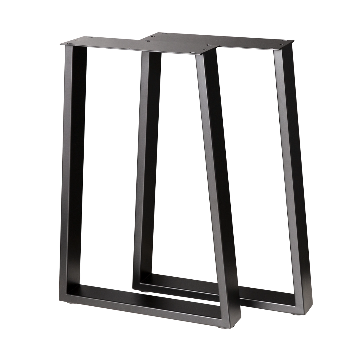 Trapezoid Desk Legs Wide Bottom 380x500x710mm - 75x25mm