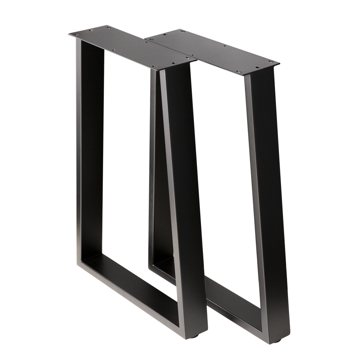 Trapezoid Desk Legs Wide Bottom 380x500x710mm - 75x25mm