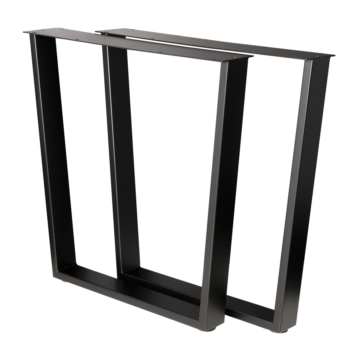 Trapezoid Dining Table Legs Wide Top 710x580x710mm - 75x25mm