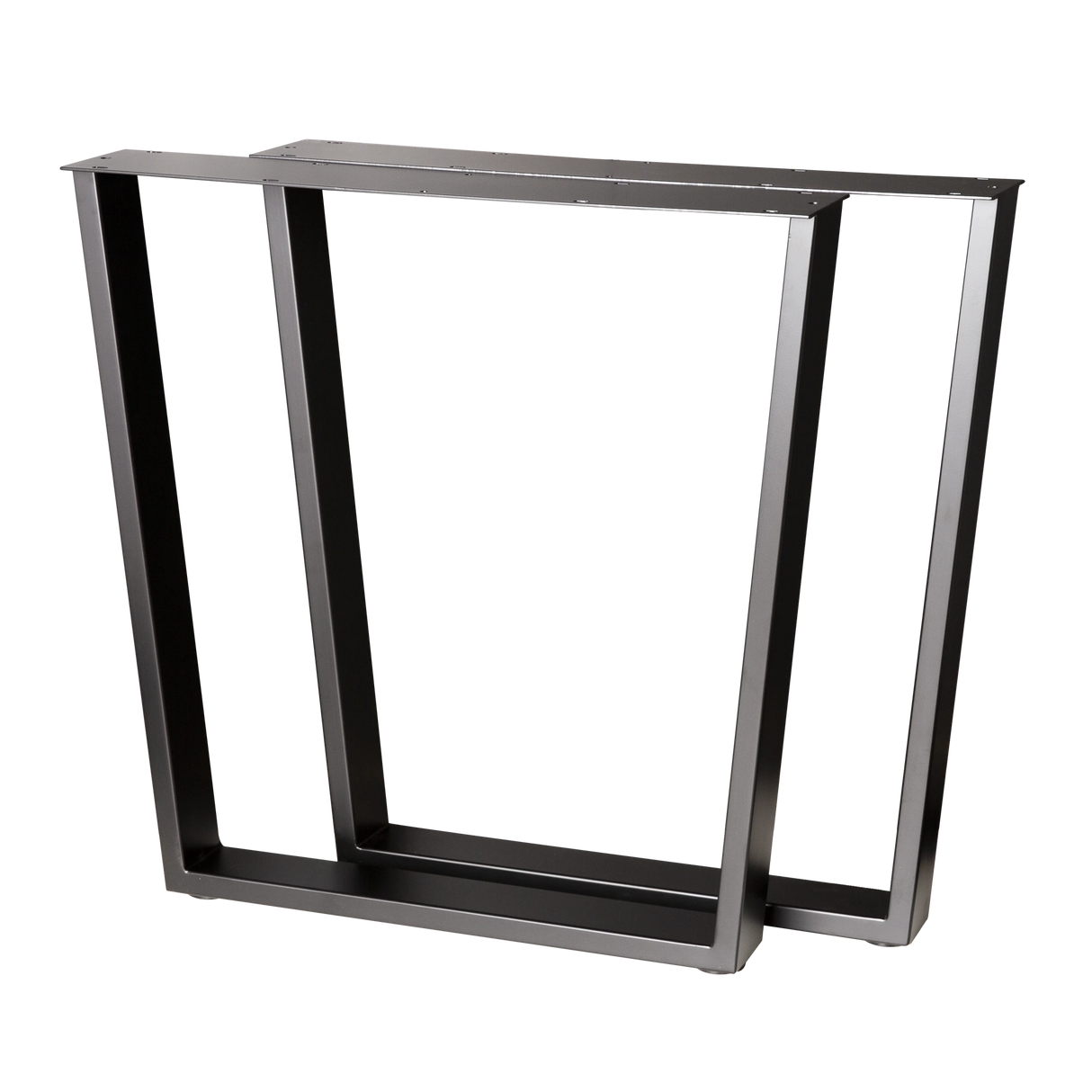 Trapezoid Dining Table Legs Wide Top 710x580x710mm - 75x25mm