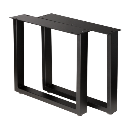 U Shape Coffee Table Legs 460x460x410mm - 50x25mm