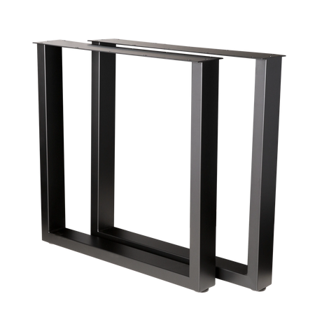 U Shape Dining Table Legs 710x710x710mm - 80x40mm