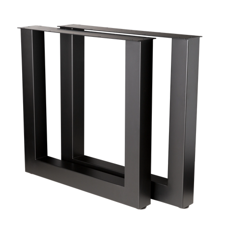 U Shape Dining Table Legs Heavy Duty 710x710x710mm - 80x80mm