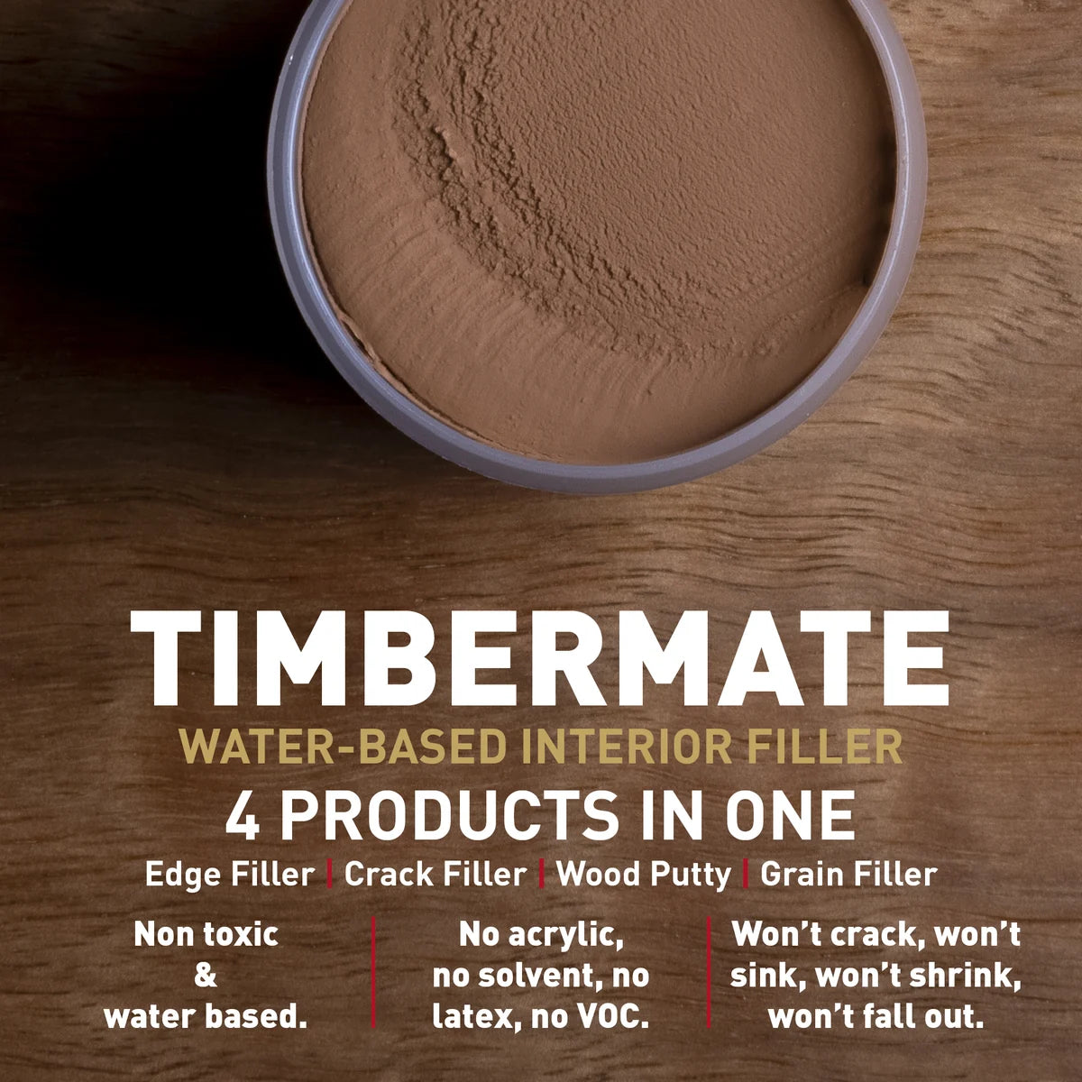 Earl's Timbermate Wood Filler Putty 2kg