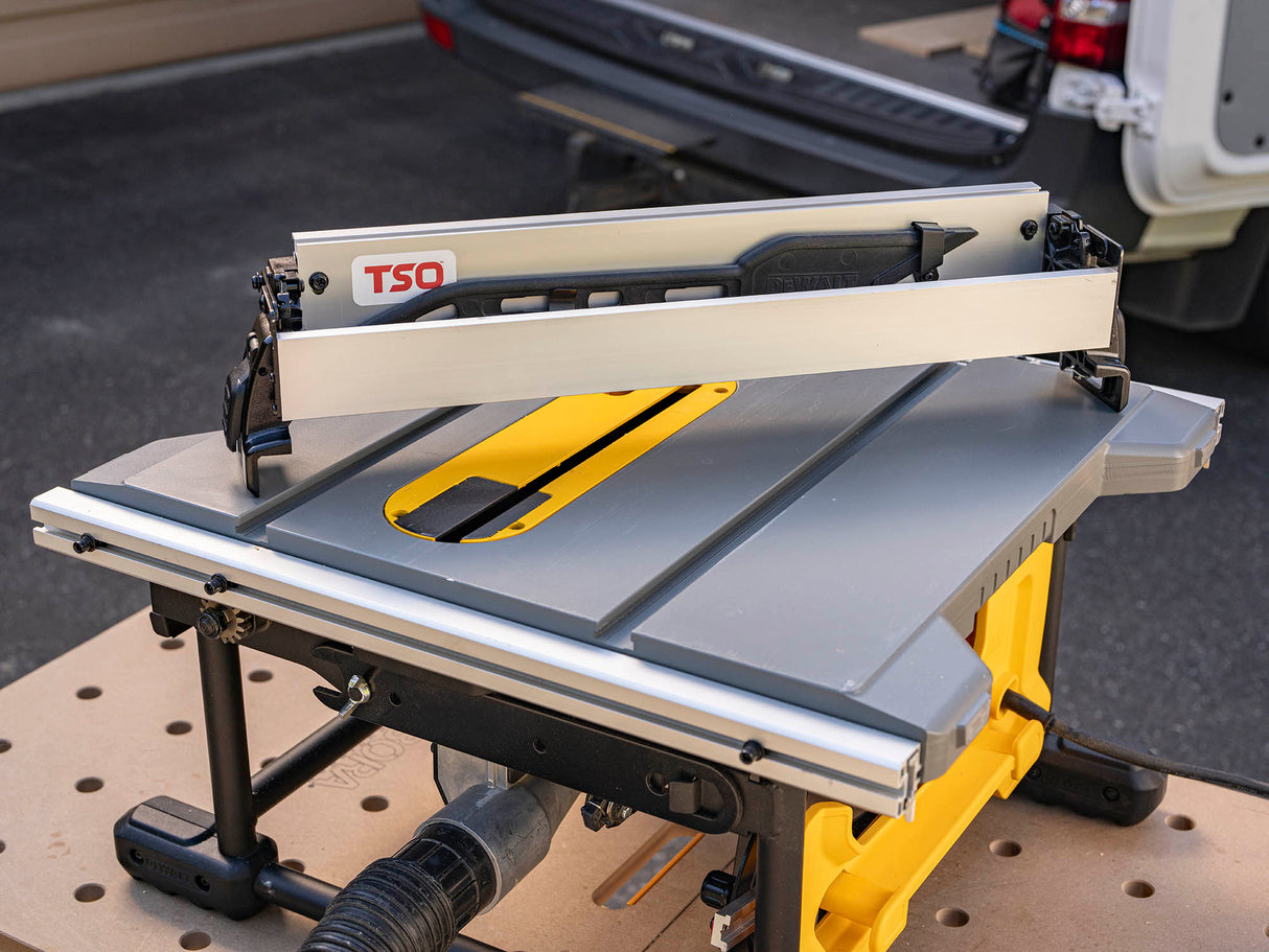 TSO Products Rip Fence with T-Slots for 210mm / 8.25" DEWALT Compact Jobsite Table Saw (DWE7485, DWE7480, DCS7485 or DW745)