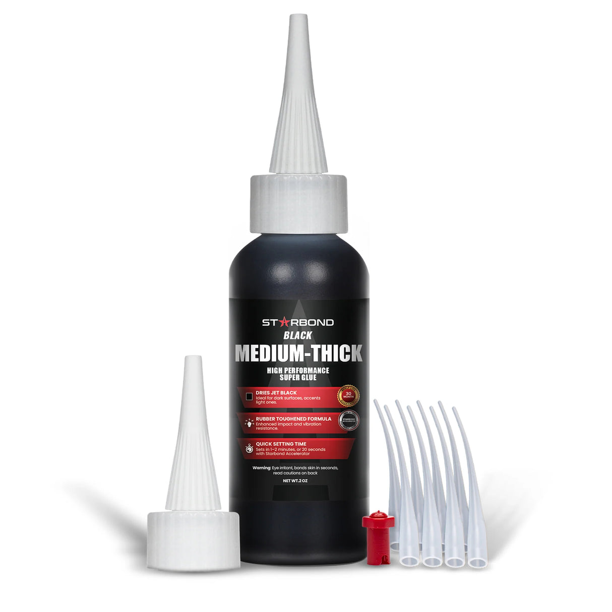 Starbond Black Medium-Thick CA Super Glue | 59ml/2oz