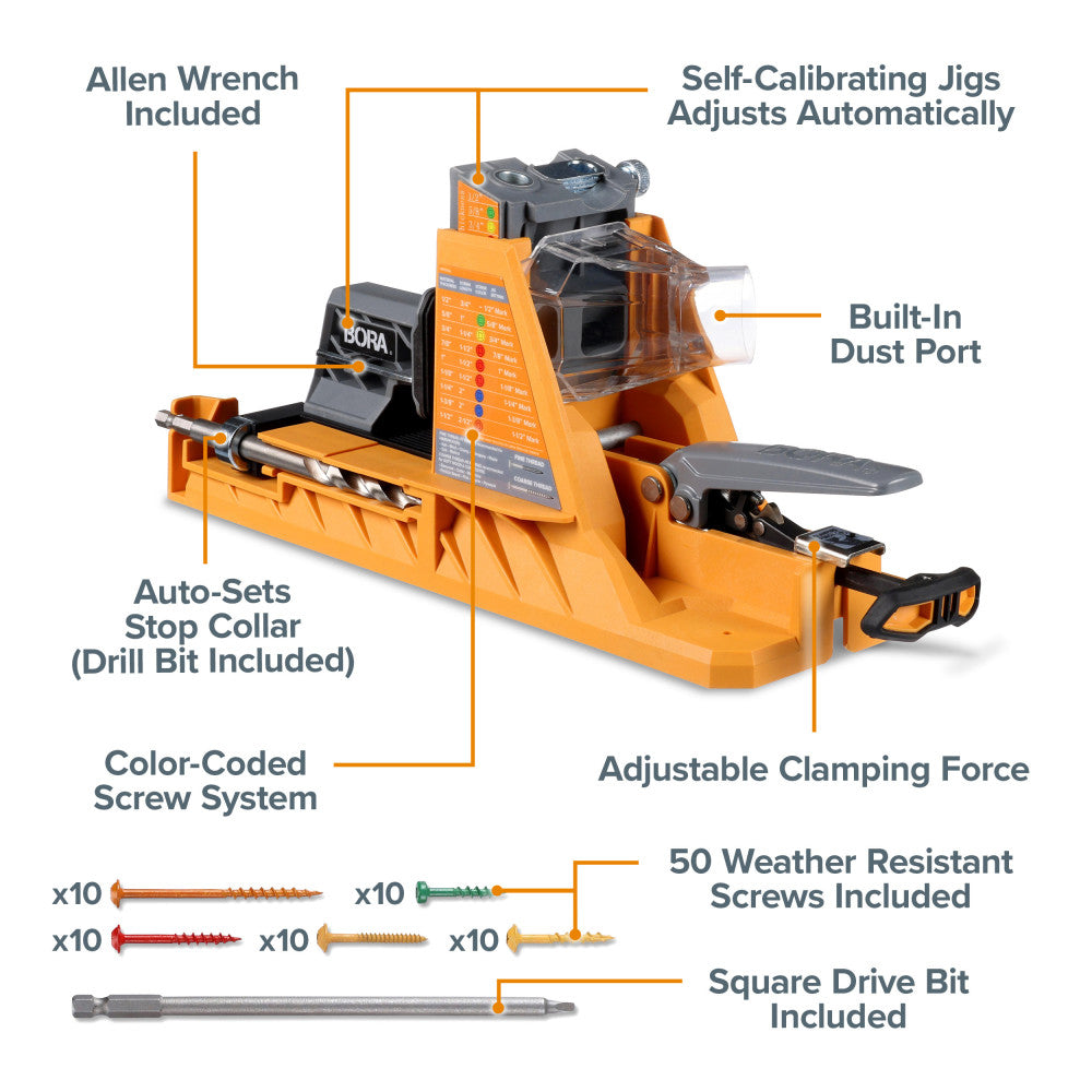BORA Automatic Pocket Hole Jig