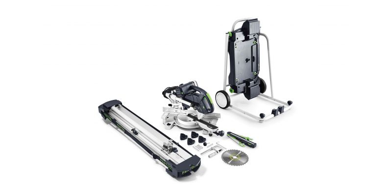 KS 60 KAPEX 216mm Slide Compound Mitre Saw with LED Spotlight Set - KS 60 E-UG Set