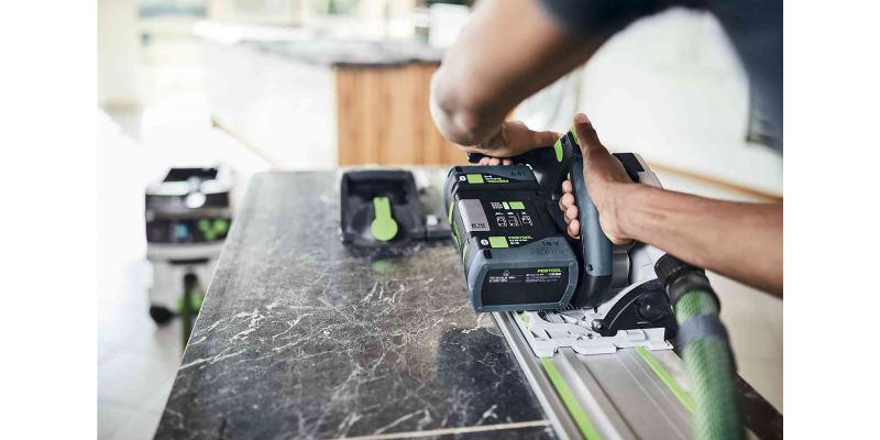 TSC 55K 18V 160mm Cordless Plunge Saw 5.2Ah XL Set in Systainer with 1400mm Rail - TSC 55KEBI-Plus/XL-FS