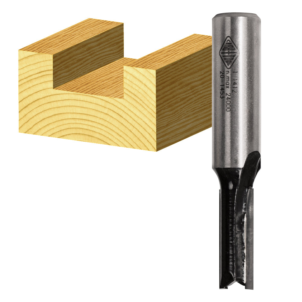 Straight Cut Router Bits Carbitool - 1/2" Shank