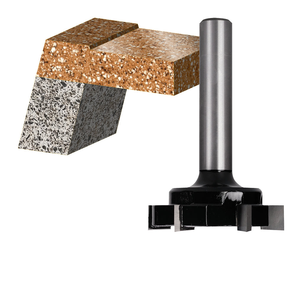 Surface Planing/Flattening Router Bit Carbitool - 1/2" Shank