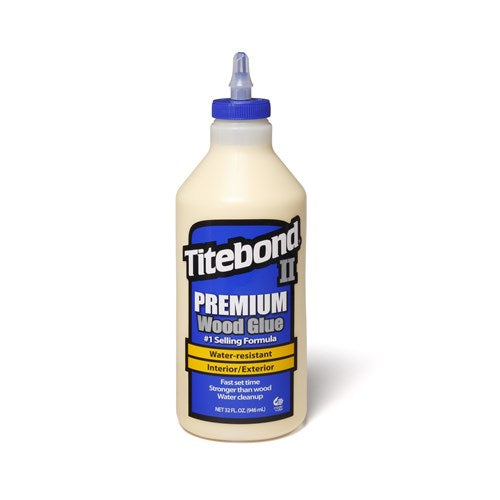 Titebond II - Premium Water Resistant Glue Cross-linking PVA Yellow