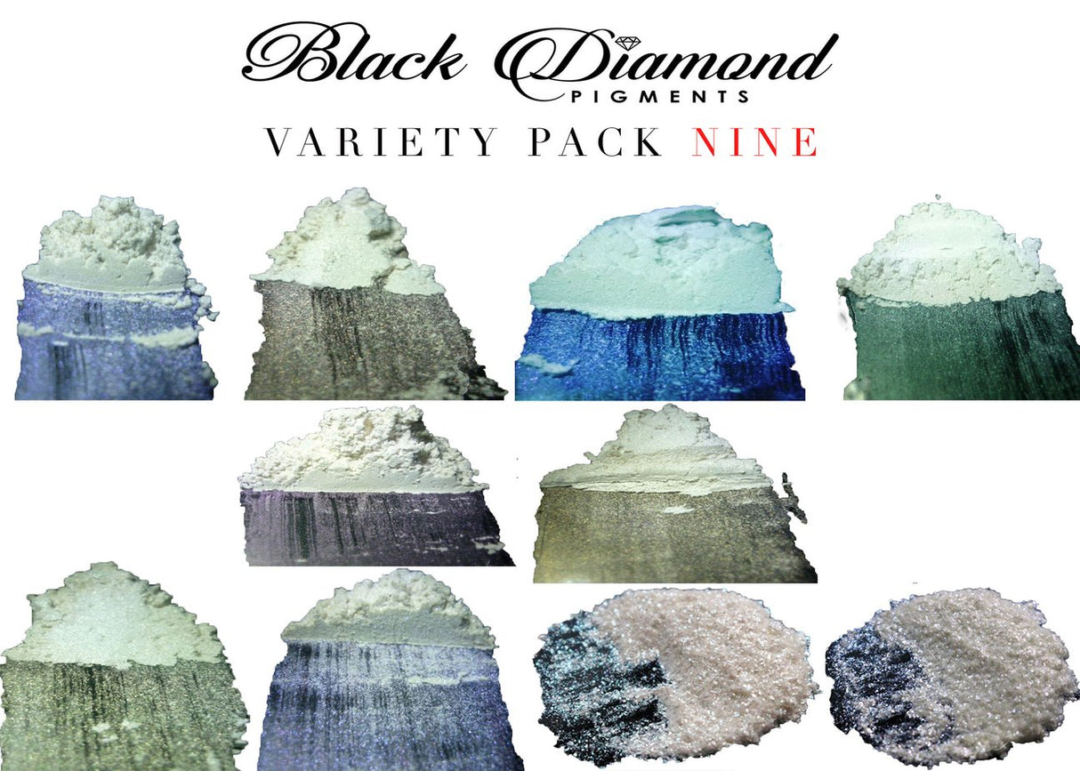 Variety Pack #9 | 10 Colours | Black Diamond Pigments