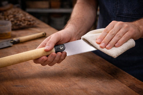 maintaining a hand saw blade
