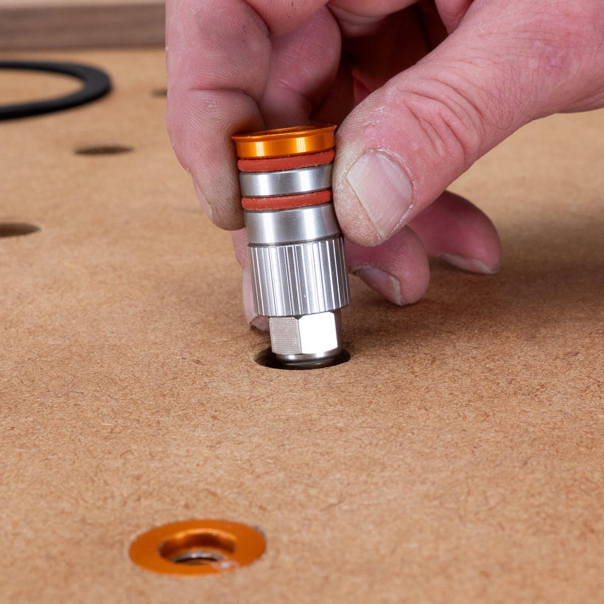 UJK V Dog Vacuum Bench Dog for 20mm MFT-Style Benches