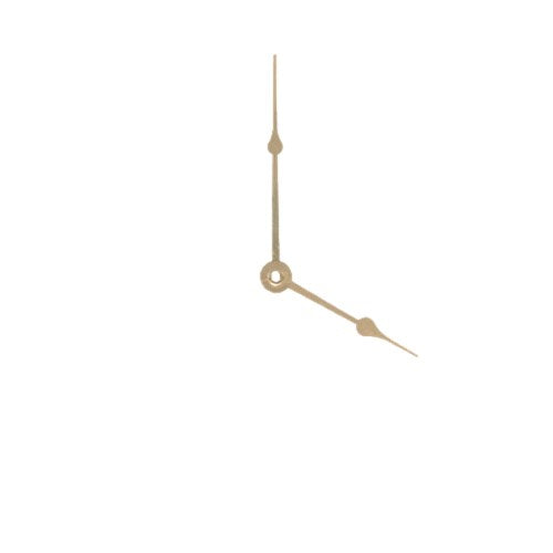 Clock Hands - Hour & Minute - Gold - 87mm