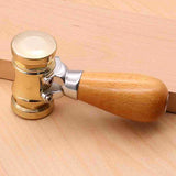 22oz Brass Head Mallet With Replaceable Nylon Heads - By Hongdui Tools