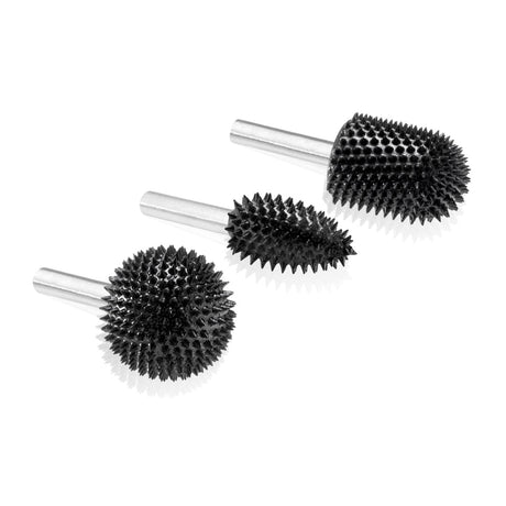 Kutzall 3 Piece Very Coarse Burr Kit - 1/4" Shank