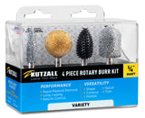 Kutzall 4 Piece Variety Burr Kit - 1/4" Shank