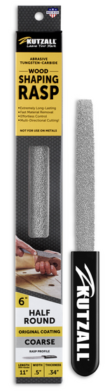 Kutzall 6"/150mm Half-Round Hand Rasp